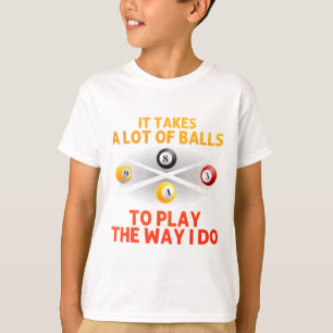 Funny Pool Design For Men Boys Billiard Lover Pool T-Shirt
