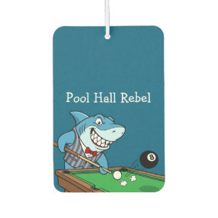 Funny Pool Hall Rebel Billiards Theme Men's Car Car Air Freshener