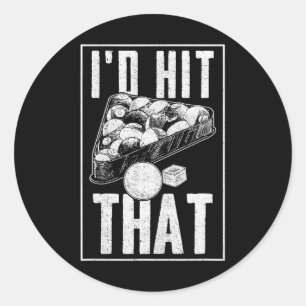 Funny Pool Lover for Women and Men Billiard Classic Round Sticker