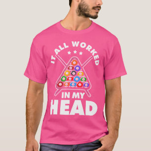 Funny Pool Lover For Women And Men Billiard Player T-Shirt