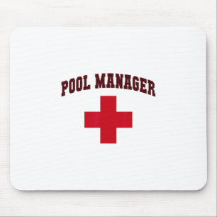 Funny Pool Manager Girls Camp Lifeguards Trip Crui Mouse Mat
