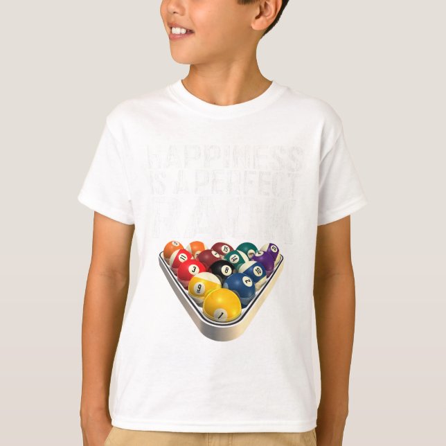 Funny Pool Perfect Rack Billiards Tee  (Front)