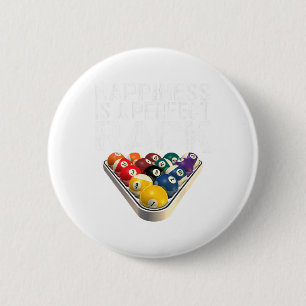 Funny Pool Perfect Rack Billiards Tee 6 Cm Round Badge