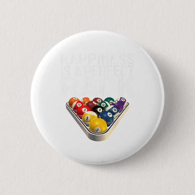 Funny Pool Perfect Rack Billiards Tee  6 Cm Round Badge (Front)