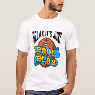 Funny Pool Play Tournament Flag Touch Football T-Shirt