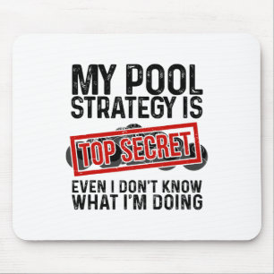 Funny Pool Player Billiards Gift For Men Women Gam Mouse Mat