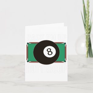Funny Pool Player Billiards Gift Rack Em Up Card