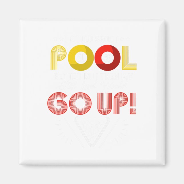 Funny Pool Player Billiards  Magnet (Front)
