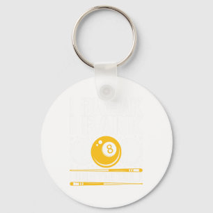 Funny Pool Player Design - For Billiards Fans And Key Ring