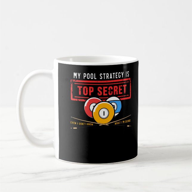 Funny Pool Player Joke Billiards Humour Coffee Mug (Left)