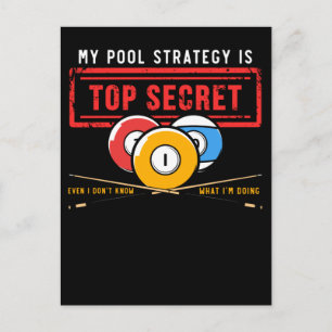 Funny Pool Player Joke Billiards Humour Postcard