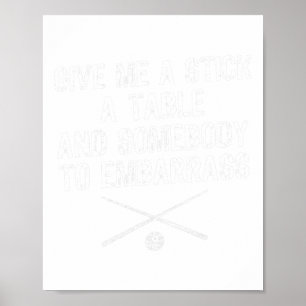 Funny Pool Player Poster