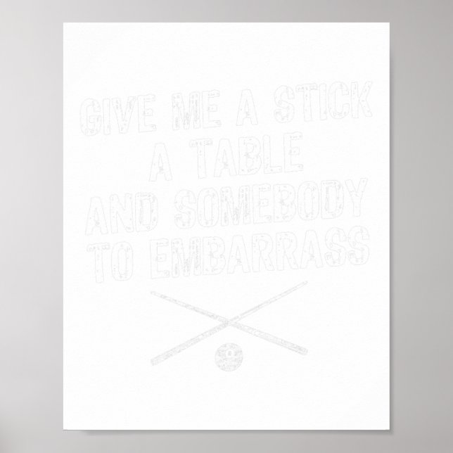 Funny Pool Player  Poster (Front)