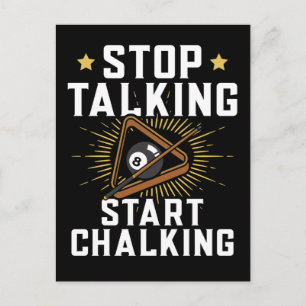 Funny Pool Player Quote Billard Sports Postcard