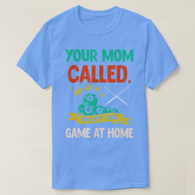Funny Pool PlayerBillard 8Ball 4  T-Shirt (Design Front)