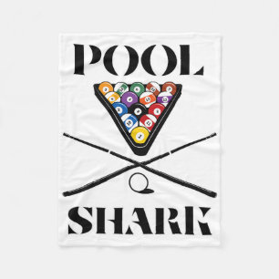 Funny Pool Shark Shirt Art-billiards And Pool Fleece Blanket