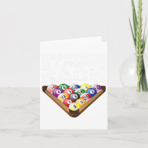 Funny Pool Snooker Perfect Rack Billiards 8  Card