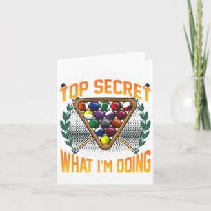 Funny Pool Strategy Joke Dont Know What Im Doing B Card