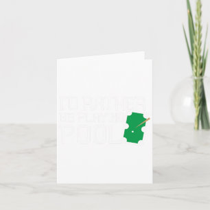 Funny Pool Table Rather Be Playing Pool Billiards  Card