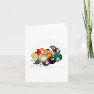 Funny Pool The Ball Breakers Pool With Attitude  Card