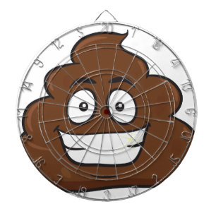 funny poop emoji dartboard