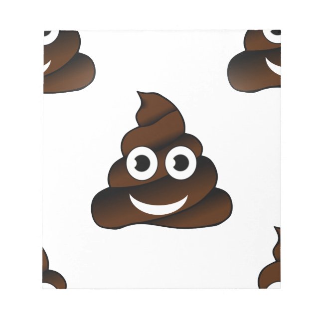 funny poop emoji notepad (Front)