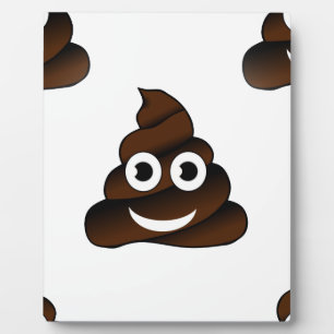 funny poop emoji plaque