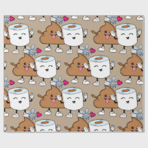 Funny poop emoji tulle paper pattern