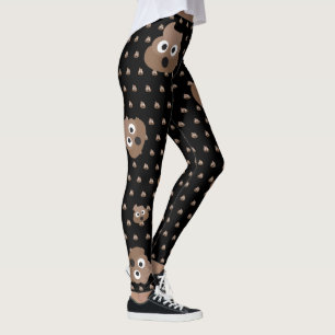 Funny Poop Emojis Leggings