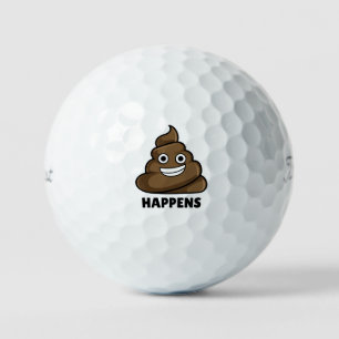 Funny Poop Gift Golf Balls