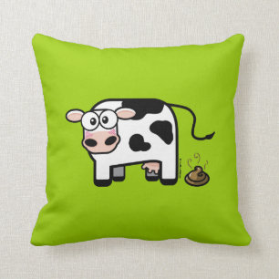 Funny Pooping Cow Cushion