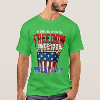 Funny Popcorn 4th of Julyshirt vintage T-Shirt