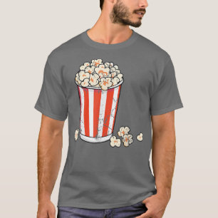 Funny popcorn bag movie theatre family movie night T-Shirt