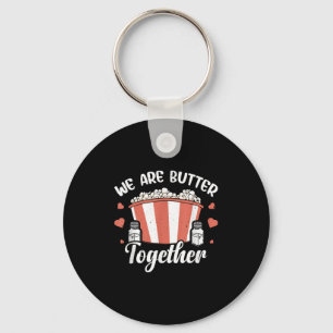 Funny Popcorn Butter Graphic Salty Popped Corn The Key Ring