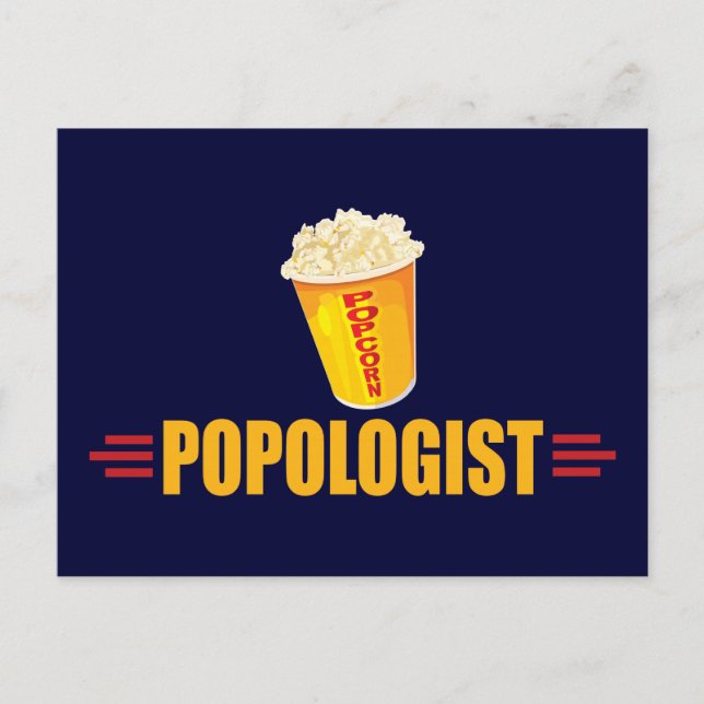 Funny Popcorn Postcard (Front)