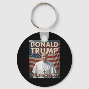 Funny Pope And President Donald Trump7  Key Ring