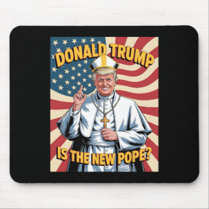 Funny Pope And President Donald Trump8  Mouse Mat