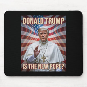 Funny Pope And President Donald Trump9 Mouse Mat