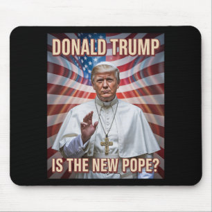 Funny Pope And President Donald Trump Mouse Mat