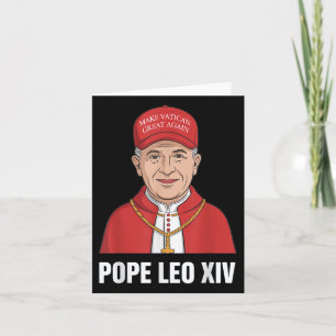 Funny Pope Leo Xiv Make Vatican Great Again Cathol Card