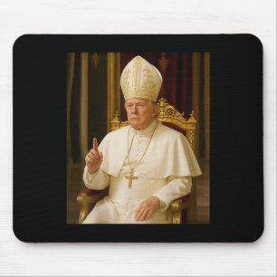 Funny Pope Trump Tee Meme Funny Mouse Mat