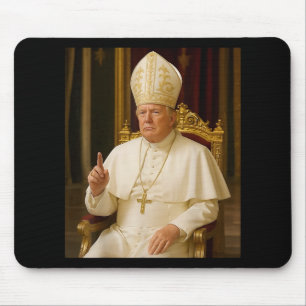 Funny Pope Trump Tee Mouse Mat