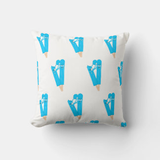 Funny Popsicle Pattern Illustration Cushion