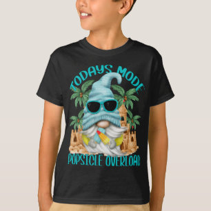 Funny Popsicle Summer Gnome Under Palm Trees And S T-Shirt