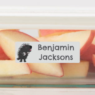 Funny porcupine playing banjo cartoon personalised