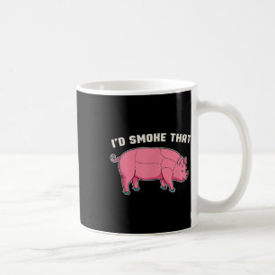 Funny Pork Id Smoke That Bbq Chef Grilling Meat Ba Coffee Mug