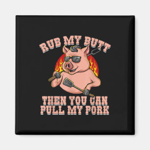 Funny Pork Lover Ribs Gifts For Pig Bbq Lovers Mea Magnet