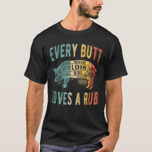 Funny Pork Rub Meat Smoking BBQ Grill Lover Pit Ma T-Shirt