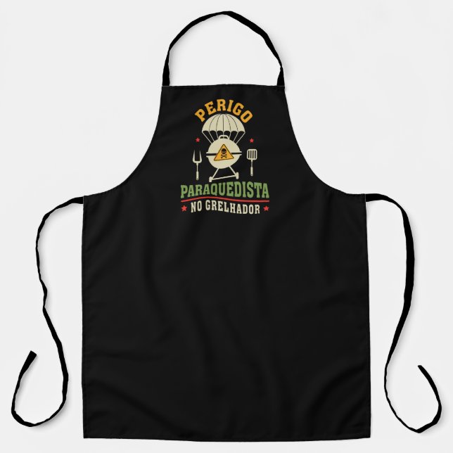 Funny Portuguese Paratrooper Apron (Front)