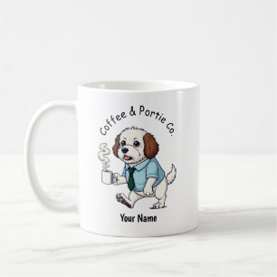 Funny Portuguese Water Dog Business Suit Coffee Mug